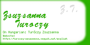 zsuzsanna turoczy business card