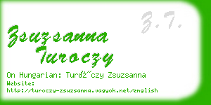 zsuzsanna turoczy business card